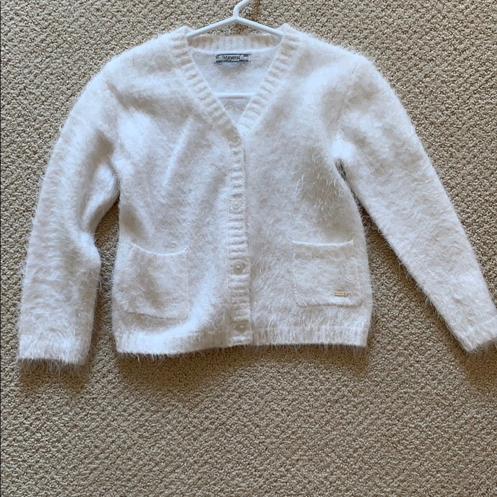 Soft Cream button-down cardigan